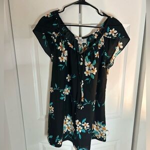 Hilo Hattie’s Hawaiian floral dress.